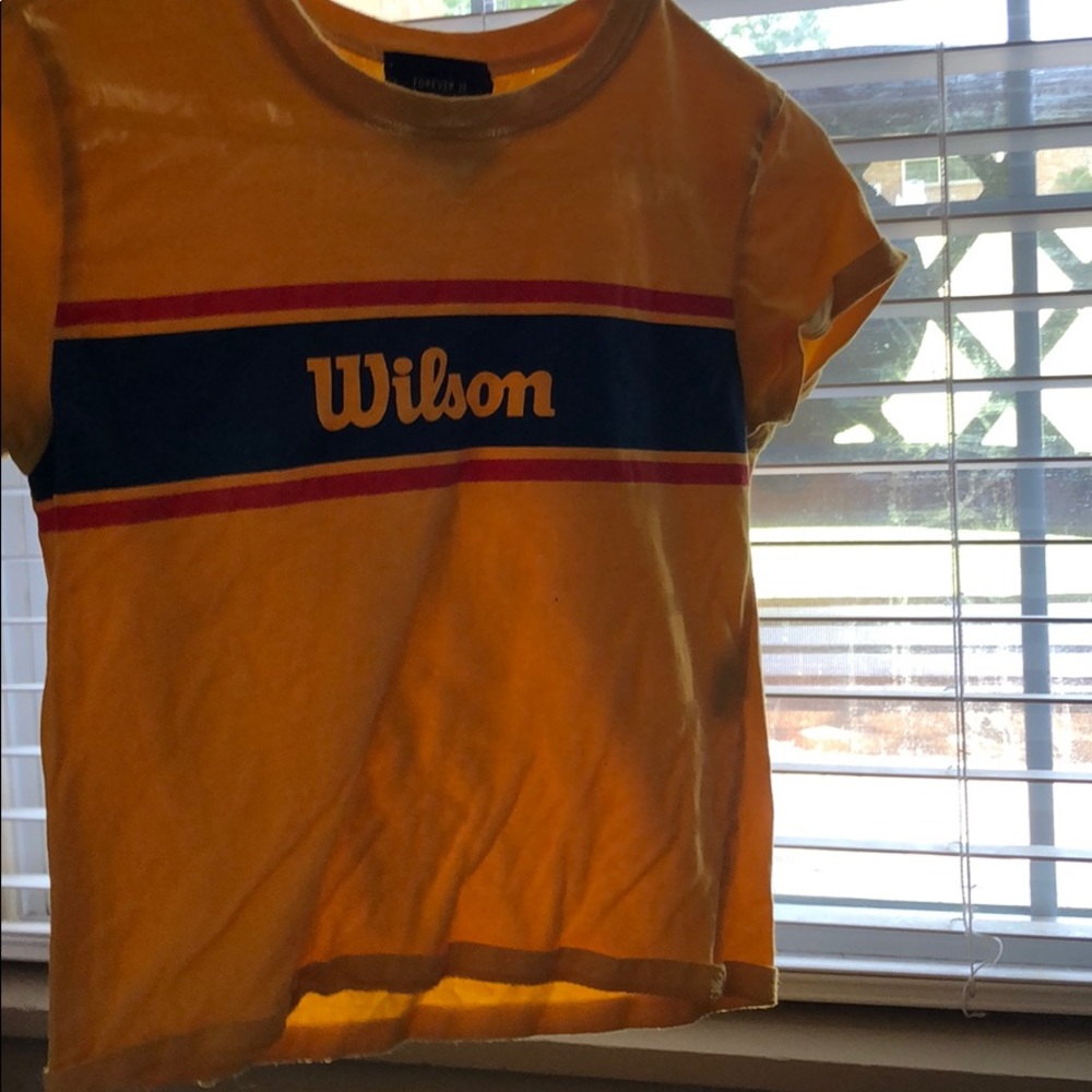 Wilson yellow shirt